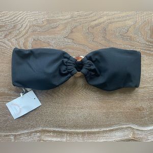 Two piece black bikini set w/ extra matching bottom